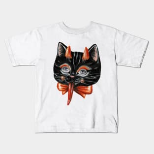 Devil cat Kids T-Shirt